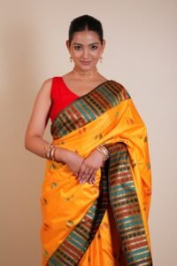 Kesariya Raga Silk Saree