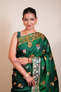 Emerald Garden Banarasi Silk Saree