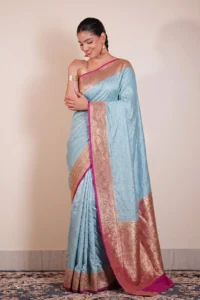 Katan Saree Zardogi Hand Work